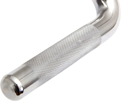 Hoof handle one-hand cable chrome-plated and knurled I stirrup with rotating handle