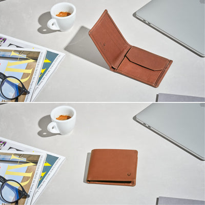 Verona wallet I space for 8 cards I compact men's wallet made of leather