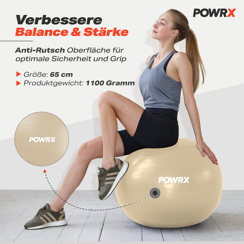 Exercise ball including ball pump and workout I sitting ball Pilates yoga ball antiburst