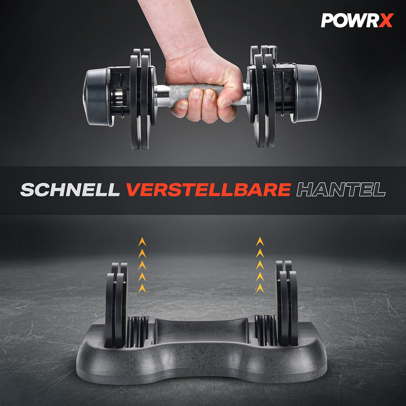 Adjustable dumbbell (black (2 x 114 kg)) I adjustable dumbbells individually or 2