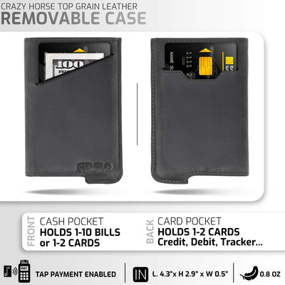 Minimalist Card Holder Hybrid RFID Wallet For Men Mini