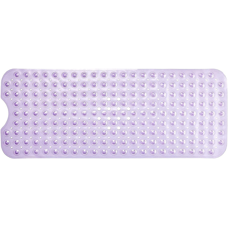 Non-Slip Extra Long Bath Mat With Suction Cups 100x40cm/40x16in