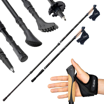 Hiking poles Click Go trekking poles with anti-shock cushioning I running poles