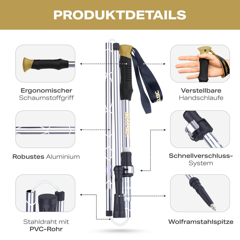 POWRX ATTRAC TREKKING POLES FOLDABLE