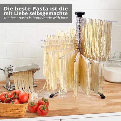 SMARTPEAS NOODLE DRYER - NOODLE STAND FOR DRYING YOUR PASTA - WITH 16 ARMS EVERY NOODLE FITS ON THE DRYING STAND