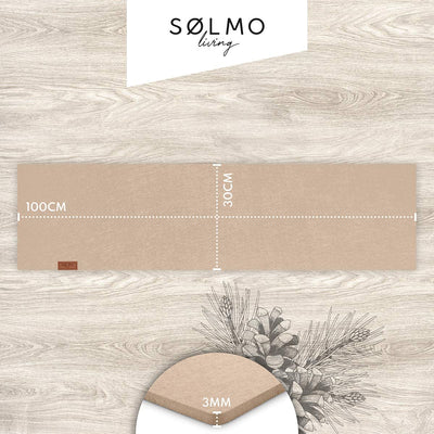 Sölmo I table runner made of felt I 150x40cm table runner I Scandinavian design