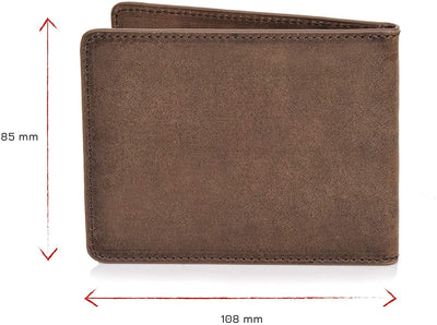 Madrid Wallet Leather Men's Mini Wallet Flat With Rfid Wallet