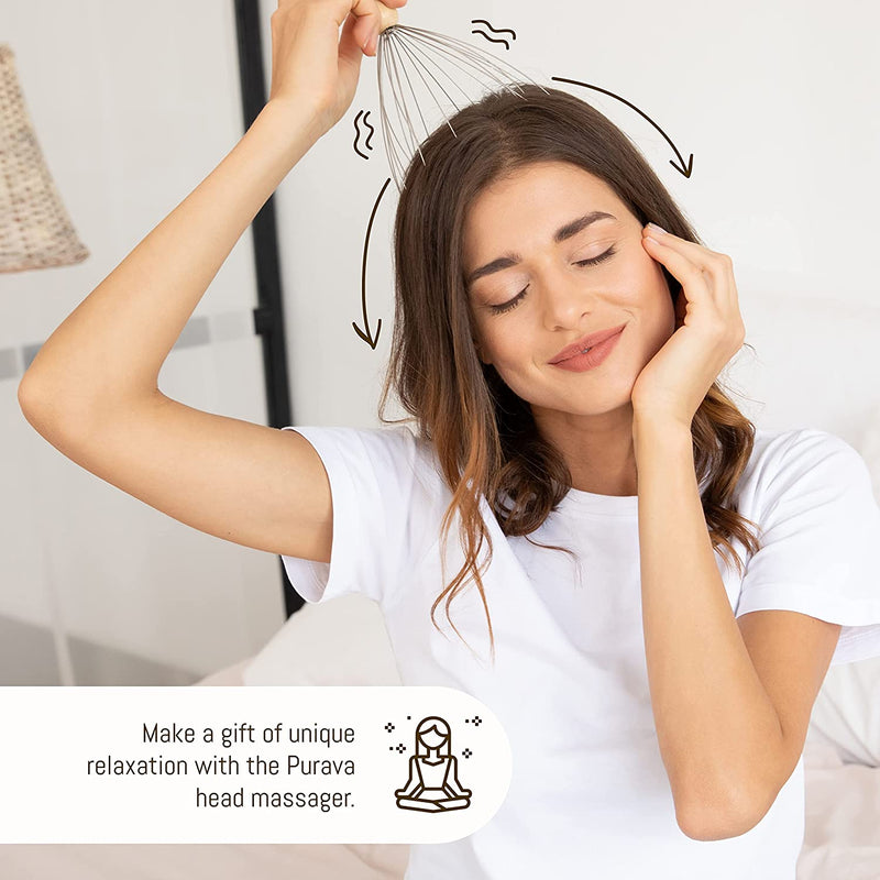 The original wooden head massager with an improved concept. Elegant head scratcher