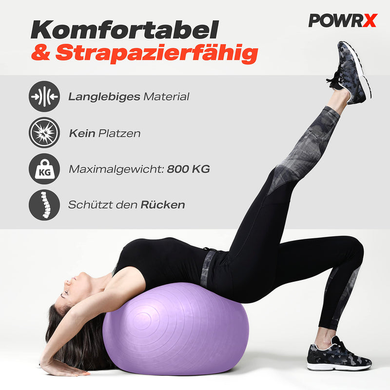 Exercise ball including ball pump and workout I sitting ball Pilates yoga ball antiburst