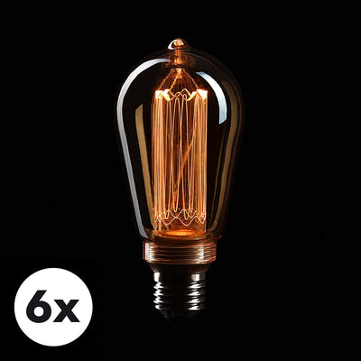 CROWN LED EDISON ILLUSION FILAMENT BULB E27 SOCKET