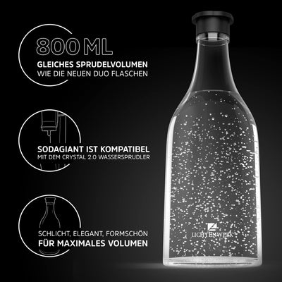 Glass Bottle Compatible With Sodastream Crystal 20 33 More Fizz