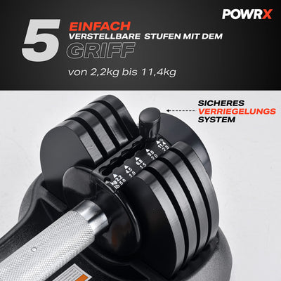 Adjustable dumbbell (black (2 x 114 kg)) I adjustable dumbbells individually or 2