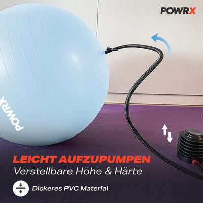 Exercise ball including ball pump and workout I sitting ball Pilates yoga ball antiburst