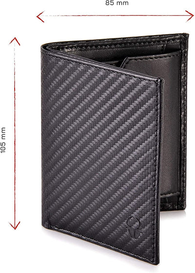 Slim Wallet Rome I Genuine Leather Wallet with RFID Protection I Mini Wallet