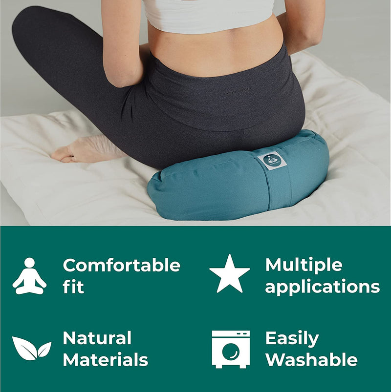 Meditation cushion half moon seat height 15cm yoga cushion Zafu half moon cushion