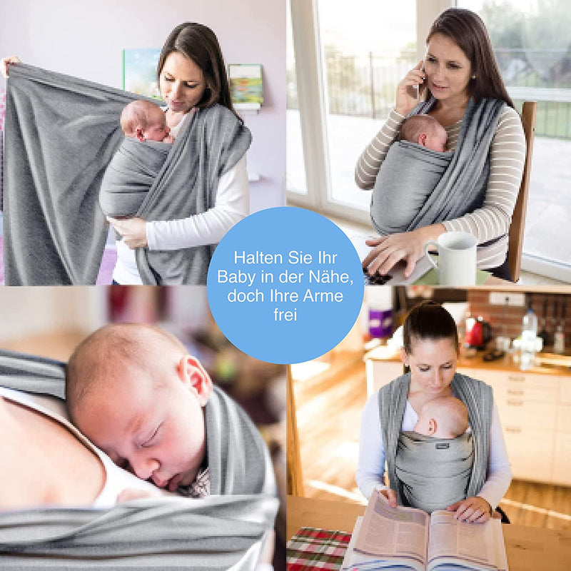 Baby Sling Dark Gray High Quality Baby Sling For Newborns And Babies