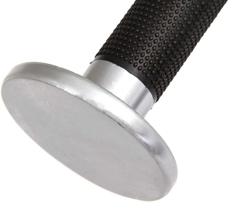 Hoof handle one-hand cable chrome-plated and knurled I stirrup with rotating handle