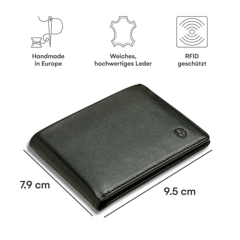 Verona wallet I space for 8 cards I compact men&