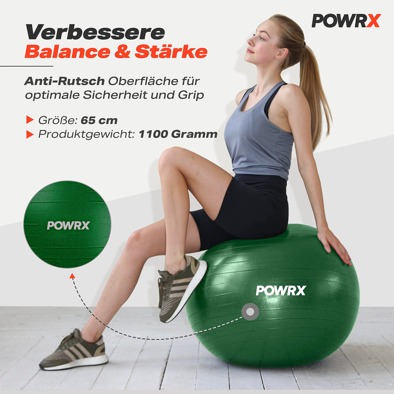 Exercise ball including ball pump and workout I sitting ball Pilates yoga ball antiburst