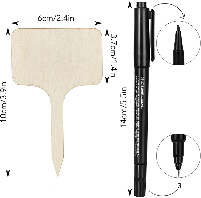 Plug-in labels for labeling plastic plant stakes with 120x