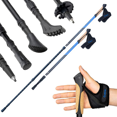 Hiking poles Click Go trekking poles with anti-shock cushioning I running poles