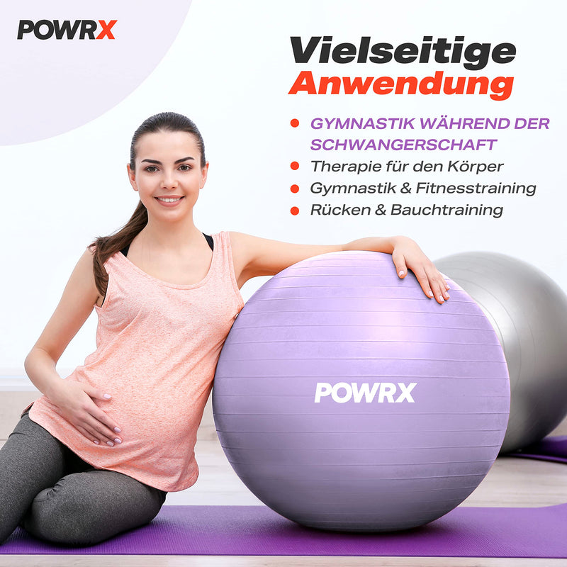 Exercise ball including ball pump and workout I sitting ball Pilates yoga ball antiburst