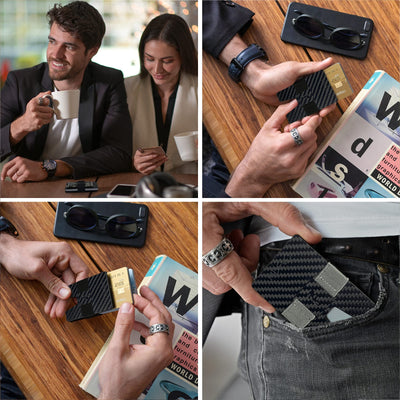 FIDELO MINIMALIST CARBON WALLET FOR MEN