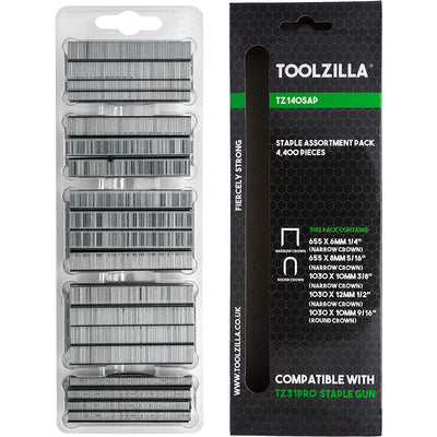 Staples for staple gun robust galvanized 6 mm 5000 pieces