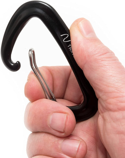 TRAVELAX 2 ROBUST ULTRALIGHT ALUMINUM CARABINER WITH WIRE Hoop