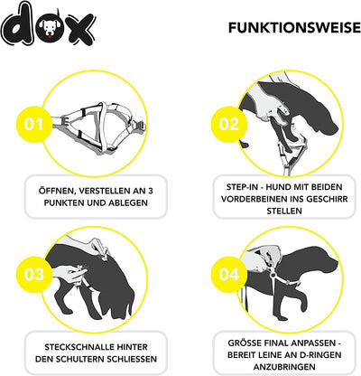 DDOXX NYLON DOG HARNESS