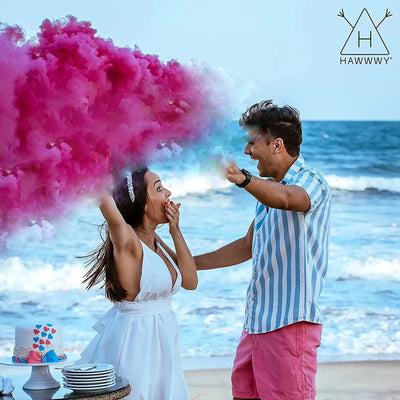 Colorful Powder For Holi Festival Gender Reveal Powder Burnout Baby Boy