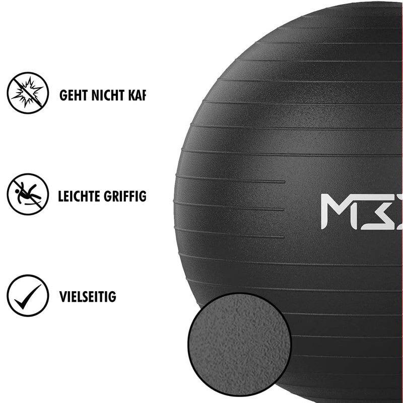 Exercise Ball 55 to 85 Cm Extra Thick Antiburst Yoga Ball with Air Pump