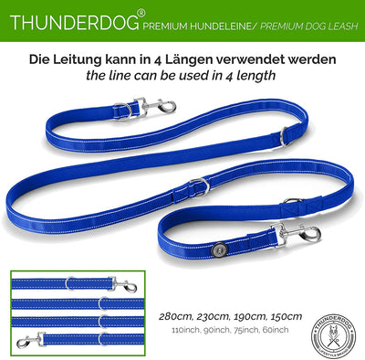 THUNDERDOG DOG LEASH BLACK