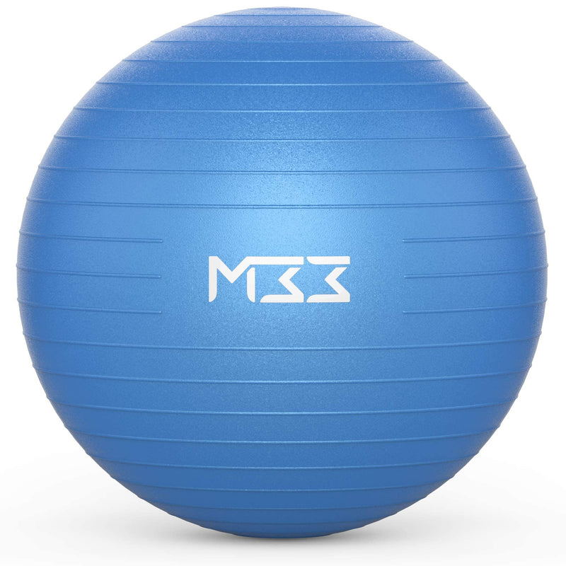 Exercise Ball 55 to 85 Cm Extra Thick Antiburst Yoga Ball with Air Pump