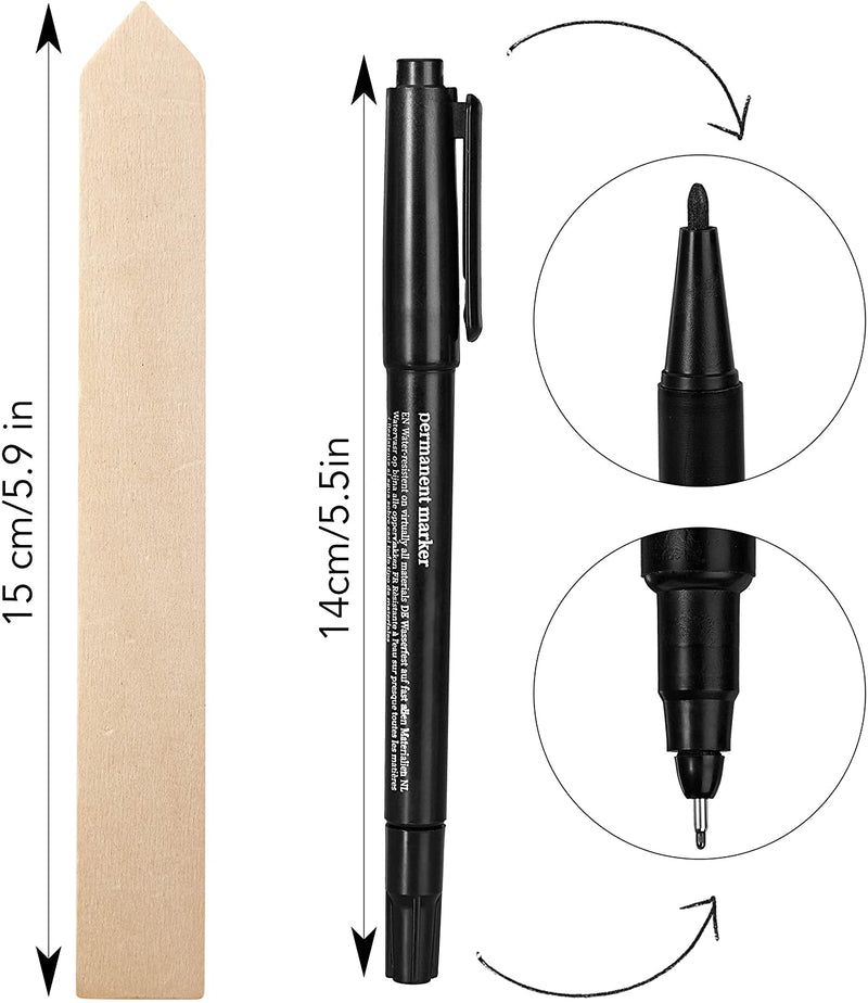 Plug-in labels for labeling plastic plant stakes with 120x