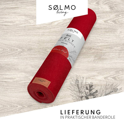 Sölmo I table runner made of felt I 150x40cm table runner I Scandinavian design