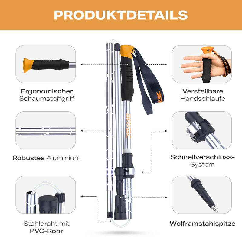 POWRX ATTRAC TREKKING POLES FOLDABLE