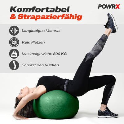 Exercise ball including ball pump and workout I sitting ball Pilates yoga ball antiburst