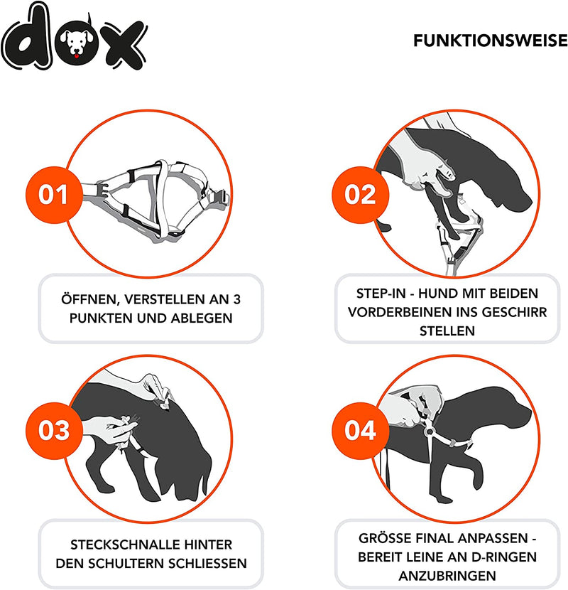 DDOXX NYLON DOG HARNESS