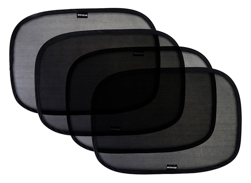 ENOVOE BABY CAR SUN SHADE - (4 PACK) - PREMIUM CAR SUN SHADE BLOCKS - SIZE (30