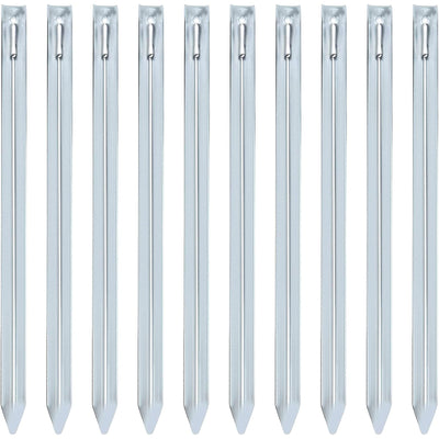 VIIRKUJA 35 CM SAND PEGS SET | 10 EXTRA LONG STEEL TENT PEGS | EXTRA WIDE (2 CM) AND THICK (1