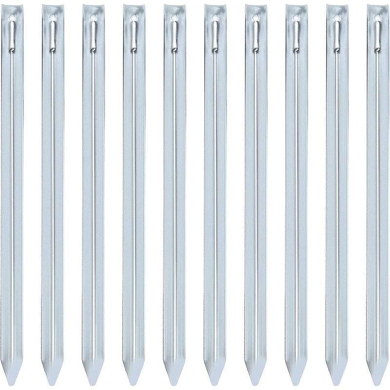 VIIRKUJA 35 CM SAND PEGS SET | 10 EXTRA LONG STEEL TENT PEGS | EXTRA WIDE (2 CM) AND THICK (1