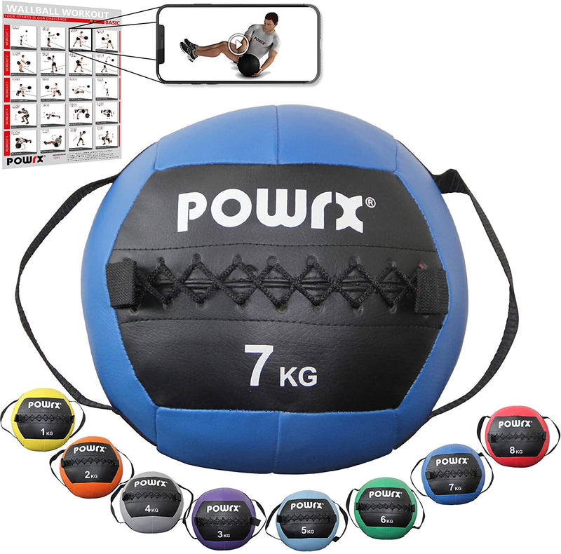 POWRX MEDICINE BALL INCL. GRIFF BAND I FITNESS BALL WALL BALL 1