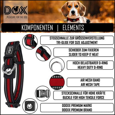 Reflective Airmesh Dog Collar Stable and Adjustable Puppy Collar