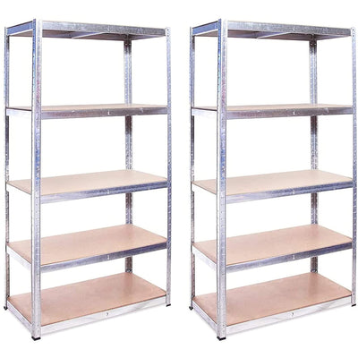 Grack Heavy Duty Shelf1 Blue Storage Shelf 5 Compartments For Basement Workshop