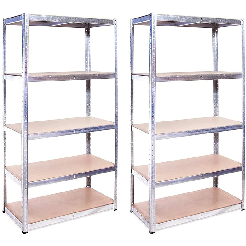 Grack Heavy Duty Shelf1 Blue Storage Shelf 5 Compartments For Basement Workshop