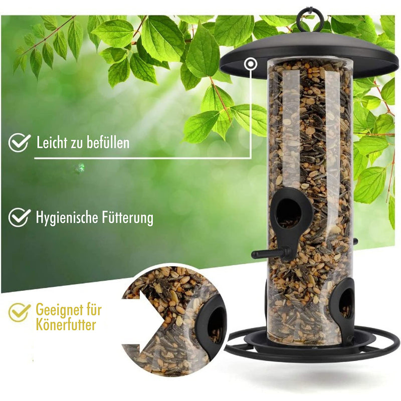 Grain bird feeder 26cm made of stainless steel bird