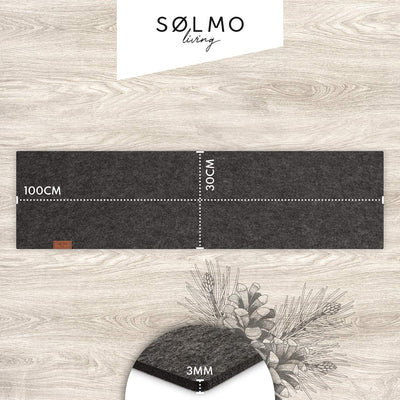 Sölmo I table runner made of felt I 150x40cm table runner I Scandinavian design