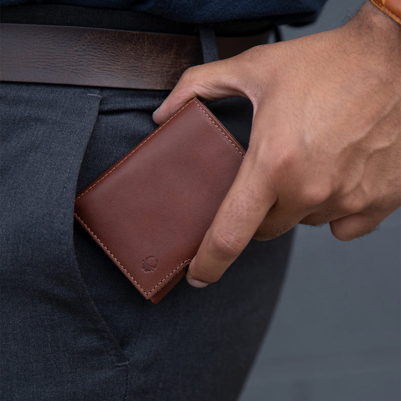 Slim Wallet Nextgen Leather I Small Wallet with Coin Compartment I Wallet with RFID