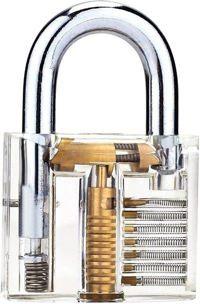 LOCK COWBOY 20-PIECE LOCKPICKING SET PROFESSIONAL WITH TRANSPARENT PADLOCK